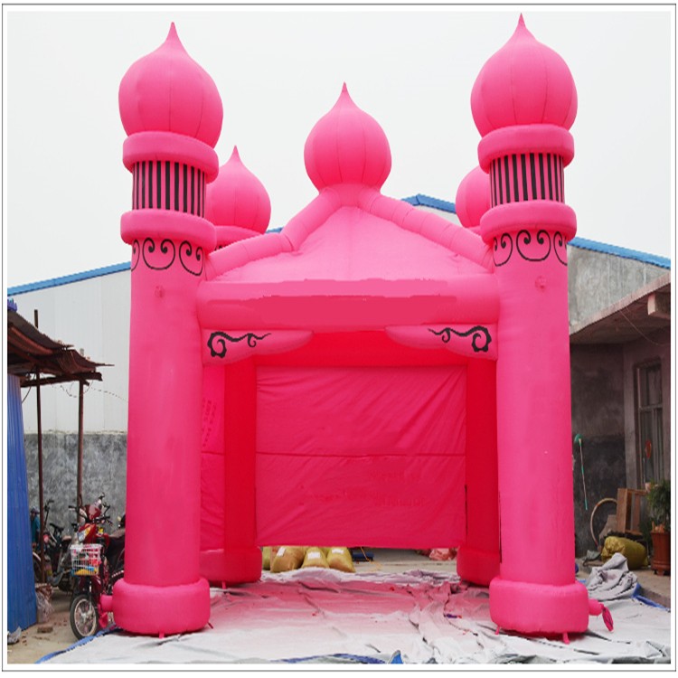 清流粉色帐篷
